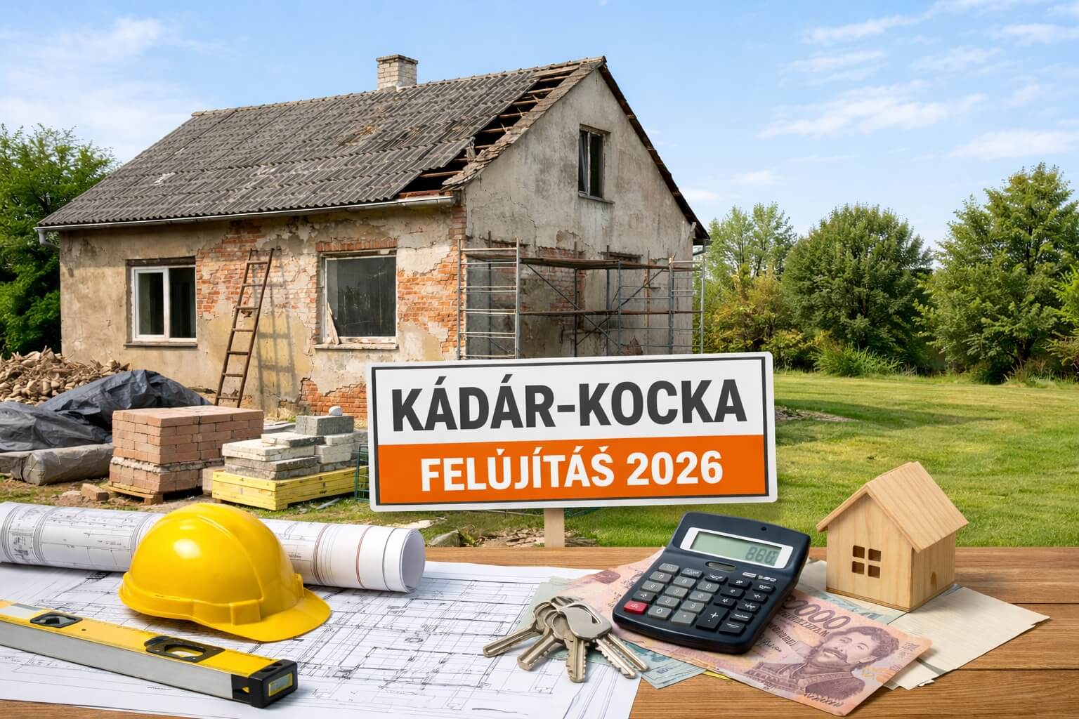 Lerobbant Kádár-kocka felújítás 2026: Ennyit kell ráköltened, hogy a bank egyáltalán hitelezze